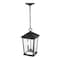 Z-Lite Beacon 2 Light Outdoor Chain Mount Ceiling Fixture, Black & Clear Beveled 568CHB-BK - alternate 2